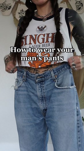 How to Style Men's Pants on Women | Outfit Ideas