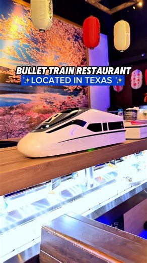 Texas Trending | Dallas, Houston & Austin Influencer on Instagram: "All aboard the sushi bullet train. A must-try experience for sushi lovers! 🚄🍣 Takara Japanese Restaurant in Fort Worth takes dining to the next level by delivering fresh sushi right to your table. #TakaraJapaneseRestaurant #FortWorthEats #FortWorthFoodie #SushiTrain #BulletTrainSushi #DFWEats #TexasFoodies #FortWorthTX #FamilyFriendlyDining"