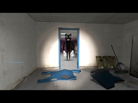 Cartoon Cat Nextbot chase on gm_mallparking! Garry's Mod