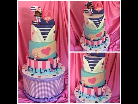 Making A Doc McStuffins Cake!