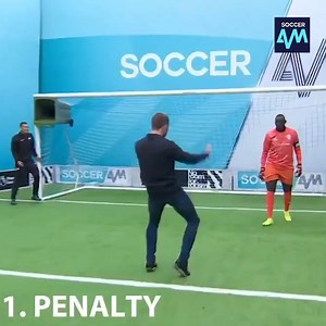 The cheekiest penalty we've ever had on the show and a celebration to match 😅 Well played, Christian Fuchs 👏 | Soccer AM