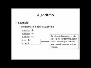Vídeo Aula Informática Aplicada - Algoritmo Apresentacao