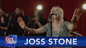 GRAMMY and Brit award-winning singer-songwriter Joss Stone makes her Late Show debut, alongside her amazing band, with this performance of “Walk With Me,” her first solo single in three years. | The Late Show with Stephen Colbert