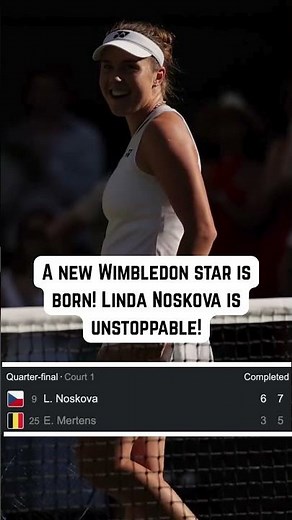 Linda Noskova is unstoppable!