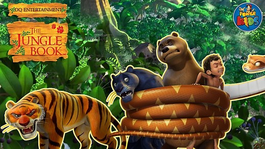 Mowgli, Baloo, Bagheera and Kaa - Meet them in The Jungle Book!