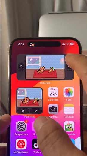 Pixel Pals Widget on Your iPhone