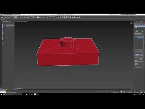 3DS Max Boolean basic tutorial (for making holes in things)
