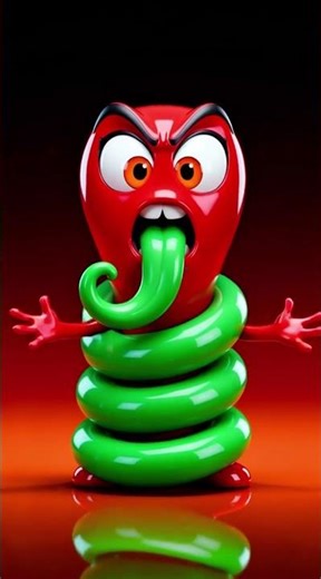 Crazy Hot Pepper Character Goes Wild! 🌶️🤣 #Shorts #Spicy #Animation