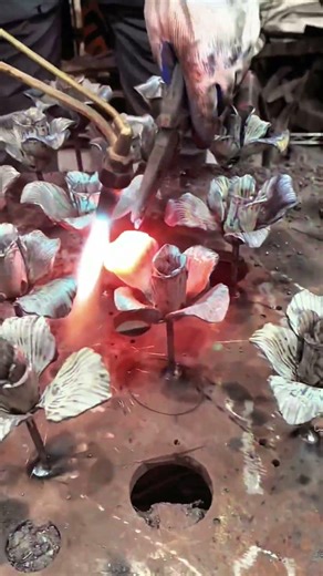 Artistic Blacksmithing: Forging Metal Roses with Heat