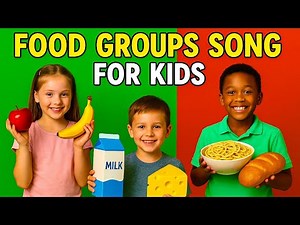 🍎 Food Groups Song for Kids | Learn Healthy Eating with Fun Music! 🥦🎶