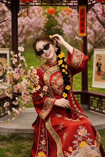 Tạo ảnh áo dài Tết Nguyên Đán bằng AI đơn giản