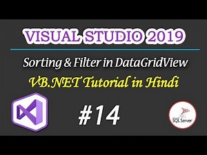 DataGridView Sorting & Filter in VB.Net Part 14