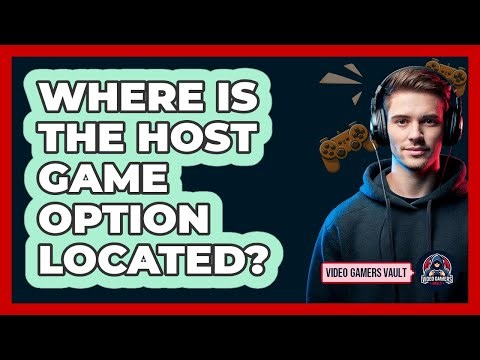 Where Is The Host Game Option Located?