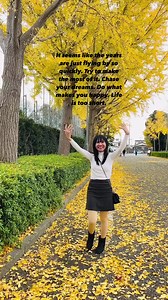 3.8K views · 74 reactions | LIFE IS TOO SHORT, CHOOSE TO BE HAPPY ❤️ #japan #autumnvibes #Ginkgo #ginkgotree #ginkgoleaves #ofwinjapan Mark Elducal | Joan Chloe Binuya - Elducal | Facebook