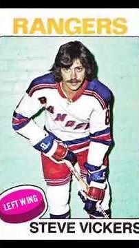 Steve Vickers New York Rangers 1975-76 O-Pee-Chee 19 NHL Hockey Card #nyrangers #hockeycards