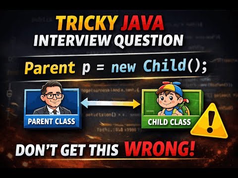 Java Inheritance Explained | Parent p = new Child() Interview Question