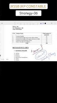 JKSSB JKP CONSTABLE Strategy-05