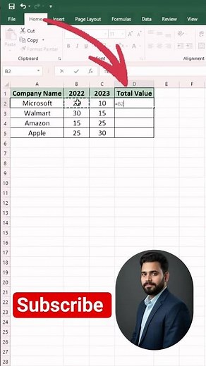 MS Excel How to Multiply ❌ Multiplication Of 2 Cells in Excel #ExcelTips #learnexcel #shorts