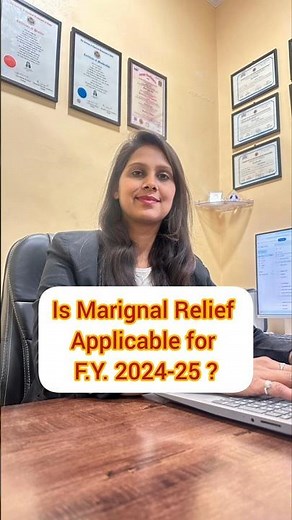 "Marginal Relief Explained: Income Tax FY 2024-25 💡" #financetips #itr #marginalrelief #taxupdates