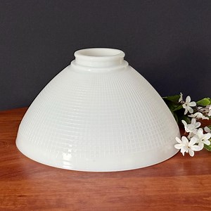 Vintage 10" Milk Glass Lamp Shade Floor Lamp Diffuser/torchiere Replacement Globe 2 7/8" Fitter Honeycomb Waffle Pattern - Etsy Canada