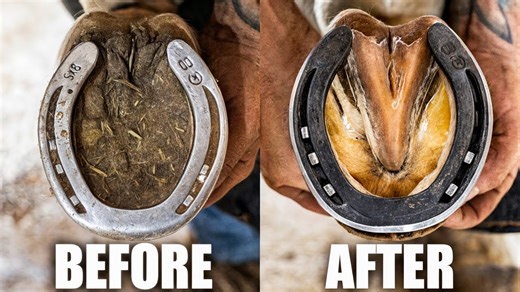 From cracked to perfect: Full horse hoof restoration that’s seriously satisfying