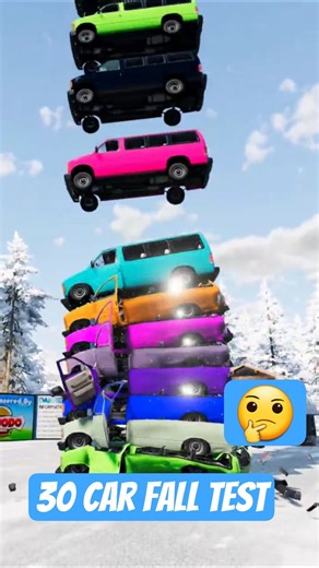 30 Mixed Color Cars crash& Massive Crash | BeamNG.drive