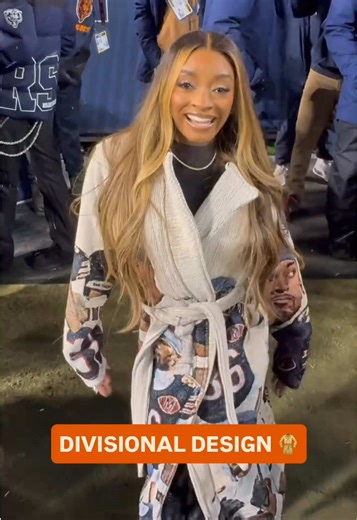 Simone Biles Brings Style to NFL Sidelines