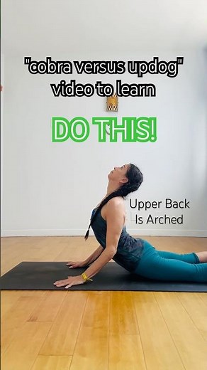 The RIGHT WAY To Do a Yoga Cobra Pose 🐍