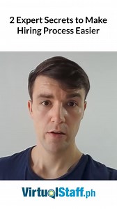 Here are two things that will make your virtual assistant hiring process easier than ever before! Don't miss out on this essential insight for a successful remote team. Explore more at VirtualStaff.ph now! Check out the free Philippines Offshoring Guide to kickstart your journey: https://www.virtualstaff.ph/helpful-resources/salary-guide #businessgrowth #outsourcing #outsource #philippines #virtualstaff #virtualassistant #virtualassistantph #remoteworker #businesstips #teambuilding #smallbusines