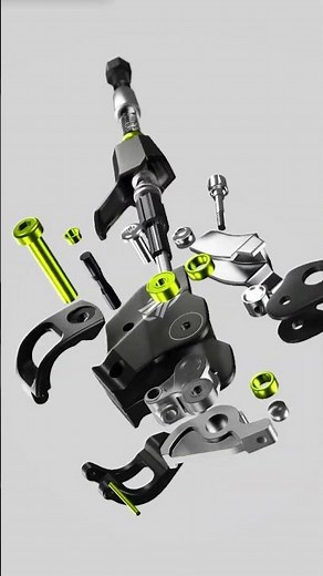 Exploded view - design made in Vectary #3ddesign #interactivedesign #productdesign #bikedesign