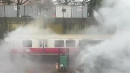 Fire on tracks of Red Line at Quincy Center causes delays