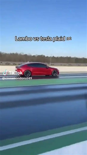 Lambo vs tesla plaid🏁