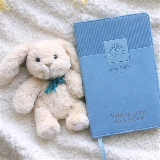 Custom Baby Bible Personalized NIV Bibles for Baptism Christening or Baby Shower Gift Laser Engraved Keepsake Bible - Etsy