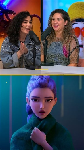 AlloCiné on Instagram: "Un moment brillant sur notre plateau ✨ Alexiane Broque (voix chantée de Rumi) et Clothilde Verry (voix parlée & chantée de Zoey) interprètent “Briller”, l’une des chansons phares du film Kpop Demon Hunters 🎤 Un duo puissant qui fait résonner toute l’émotion du film 🎶 Vous avez aimé le film ? @alexianebroque_off @clotilde_verry @voix_ouf_allocine . . . . #kpopdemonhunters #briller #voixouf"