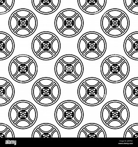 Film Reel Icon, Cinema Movie Reel Icon Seamless Pattern Vector Art Illustration Stock Vector Image & Art - Alamy