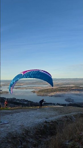 paragliding in winter #paraplug #fly #paragliding #fjord #extreme #norway #wild #wildnature #nature