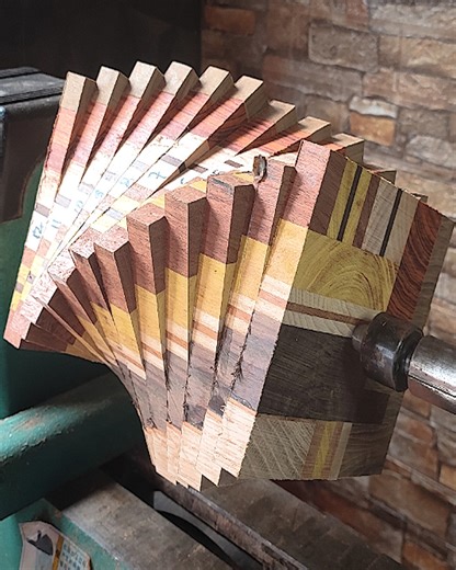 Woodturning Mixed Wood Spiral Vase | DIY & Crafts USA