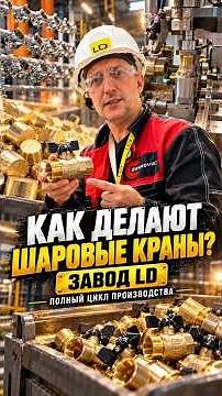 Как делают Шаровые краны которые есть в каждом доме на заводе LD Прайд. Завод видео. #производство