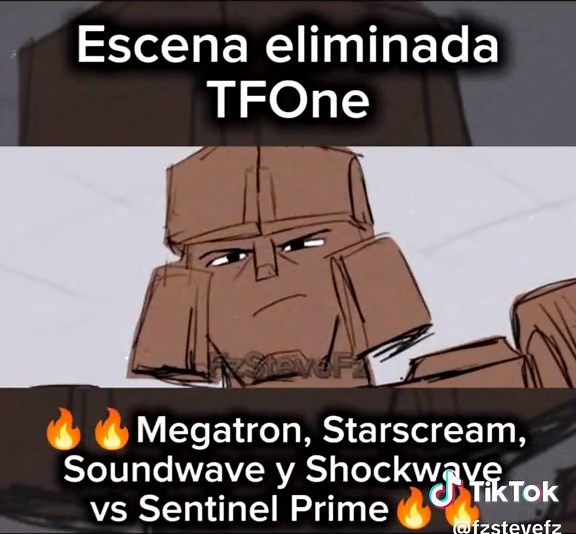 Escena eliminada de Transformers: Megatron vs Sentinel Prime
