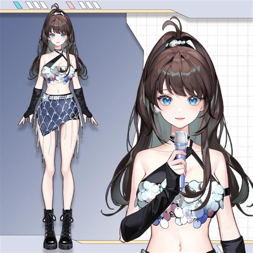 Premade Vtuber Model: Ready to Use Live2d Vtube Studio Design - Etsy UK