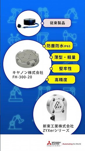 1分で分かる！MELFA塾 力覚センサラインアップのご紹介！ #mitsubishielectric #shorts