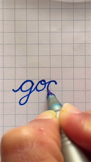 Beautiful cursive writing - word “goal“