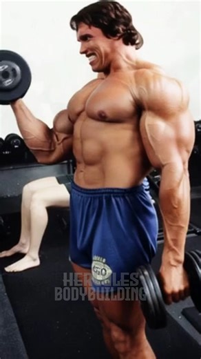 Hercules Bodybuilding on Instagram: "Iron in his hands, vision in his mind — Arnold trained like the future depended on it. And it did. 🏆🔥 #arnold #arnoldschwarzenegger #exercise #workout #bodybuilding #bodybuildingmotivation #goldenera"