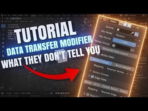 How Does The Data Transfer Modifier Really Work? (Blender Tutorial: Part 1 of 2)