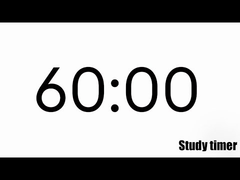 1 Hour Study Timer | Calm Music | Focus Countdown
