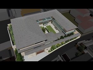 広い中庭を持つセキュアなオフィス併用住宅│Earnest architects