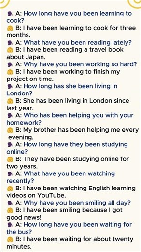 🎧 Present Perfect Continuous Tense — Practice Conversation #learnenglish #englishconversation