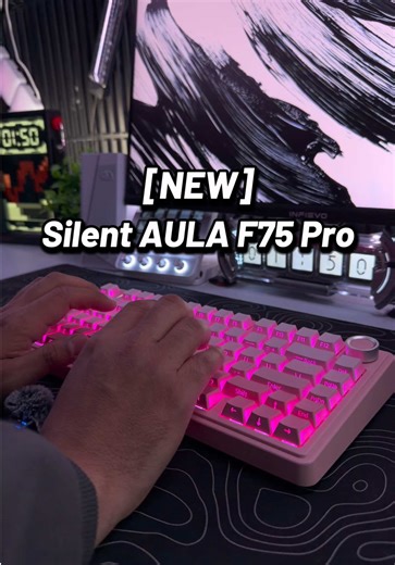 Silent AULA F75 Pro Wireless Mechanical Keyboard Unboxing