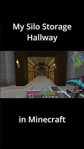 My Silo Storage Hallway in Minecraft