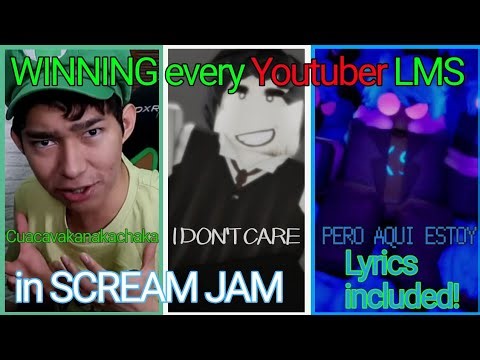 WINNING every Youtuber LMS in SCREAM JAM [LYRICS INCLUDED]